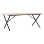 Mesa de comedor marco X madera maciza pino acero 200x100x75,5cm de , Mesas de cocina y de comedor - Ref: Foro24-3282767, Prec...