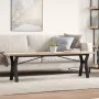 Mesa de centro marco Y madera maciza pino y acero 160x40x45,5cm by , Kitchen and dining tables - Ref: Foro24-3282778, Price: ...