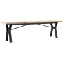 Mesa de centro marco Y madera maciza pino y acero 160x40x45,5cm by , Kitchen and dining tables - Ref: Foro24-3282778, Price: ...