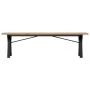Mesa de centro marco Y madera maciza pino y acero 160x40x45,5cm by , Kitchen and dining tables - Ref: Foro24-3282778, Price: ...