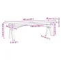 Mesa de centro marco Y madera maciza pino y acero 160x40x45,5cm by , Kitchen and dining tables - Ref: Foro24-3282778, Price: ...