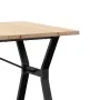 Mesa de comedor marco Y madera maciza pino acero 140x80x75,5 cm de , Mesas de cocina y de comedor - Ref: Foro24-3282786, Prec...