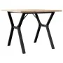 Mesa de comedor marco Y madera maciza pino y acero 90x90x75,5cm by , Kitchen and dining tables - Ref: Foro24-3282784, Price: ...