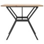 Mesa de comedor marco Y madera maciza pino y acero 90x90x75,5cm de , Mesas de cocina y de comedor - Ref: Foro24-3282784, Prec...