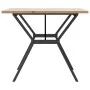 Mesa de comedor marco Y madera maciza pino y acero 90x90x75,5cm by , Kitchen and dining tables - Ref: Foro24-3282784, Price: ...