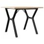 Mesa de comedor marco Y madera maciza pino y acero 90x90x75,5cm by , Kitchen and dining tables - Ref: Foro24-3282784, Price: ...