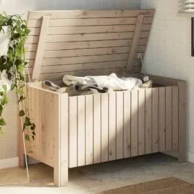 Caja de almacenaje con tapa RANA madera maciza pino 100x49x54cm de , Baúles de almacenamiento - Ref: Foro24-4002331, Precio: ...