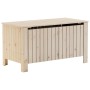 Caja de almacenaje con tapa RANA madera maciza pino 100x49x54cm de , Baúles de almacenamiento - Ref: Foro24-4002331, Precio: ...