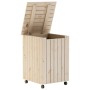 Cesta ropa sucia con ruedas RANA madera maciza pino 45x45x64 cm de , Cestas para ropa - Ref: Foro24-4002333, Precio: 79,90 €,...