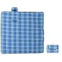 Manta de picnic plegable terciopelo a cuadros azul 200x200 cm de , Camping y senderismo - Ref: Foro24-4004208, Precio: 31,35 ...