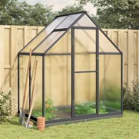 Invernadero con marco base aluminio antracita 169x114x202 cm de , Invernaderos - Ref: Foro24-4005827, Precio: 375,37 €, Descu...