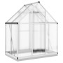 Invernadero con marco base aluminio plateado 169x114x202 cm de , Invernaderos - Ref: Foro24-4005825, Precio: 330,26 €, Descue...