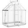 Invernadero con marco base aluminio plateado 169x114x202 cm de , Invernaderos - Ref: Foro24-4005825, Precio: 330,26 €, Descue...