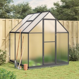 Invernadero con marco base aluminio antracita 169x169x202 cm de , Invernaderos - Ref: Foro24-4005833, Precio: 443,86 €, Descu...