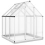 Invernadero con marco base aluminio plateado 169x169x202 cm de , Invernaderos - Ref: Foro24-4005831, Precio: 351,28 €, Descue...