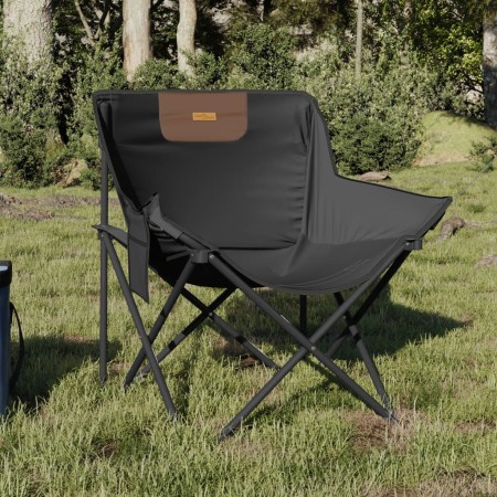 Sillas de camping con bolsillo plegables 2 unidades negro de , Sillas de jardín - Ref: Foro24-366548, Precio: 85,73 €, Descue...
