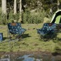 Sillas de camping con bolsillo plegable 2 uds estampado hojas de , Sillas de jardín - Ref: Foro24-366555, Precio: 56,23 €, De...