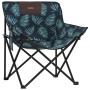 Sillas de camping con bolsillo plegable 2 uds estampado hojas de , Sillas de jardín - Ref: Foro24-366555, Precio: 56,23 €, De...