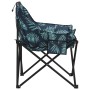 Sillas de camping con bolsillo plegable 2 uds estampado hojas de , Sillas de jardín - Ref: Foro24-366555, Precio: 56,23 €, De...