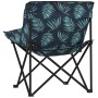 Sillas de camping con bolsillo plegable 2 uds estampado hojas de , Sillas de jardín - Ref: Foro24-366555, Precio: 56,23 €, De...
