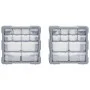 Multi-drawer organizers with 12 drawers, 2 units, 26.5x16x26 cm. by vidaXL, Toolboxes - Ref: Foro24-147582, Price: 41,44 €, D...