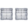 Organizadores multicajones con 12 cajones 2 uds 26,5x16x26 cm de vidaXL, Cajas de herramientas - Ref: Foro24-147582, Precio: ...