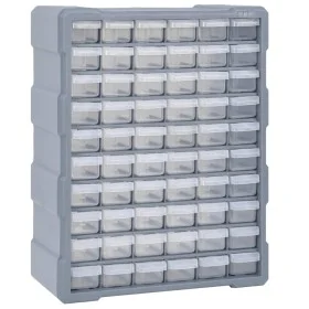 Multi-drawer organizer with 60 drawers 38x16x47.5 cm by vidaXL, Toolboxes - Ref: Foro24-147588, Price: 58,09 €, Discount: %