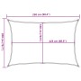 Toldo de vela rectangular HDPE arena 160 g/m² 2x2,5 m de , Sombrillas - Ref: Foro24-4002028, Precio: 22,28 €, Descuento: %