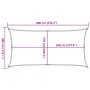 Toldo de vela rectangular HDPE arena 160 g/m² 3x6 m de , Sombrillas - Ref: Foro24-4002042, Precio: 54,26 €, Descuento: %