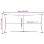 Toldo de vela rectangular HDPE arena 160 g/m² 3x6 m de , Sombrillas - Ref: Foro24-4002042, Precio: 44,89 €, Descuento: %
