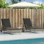 Liegestühle mit Kissen, 2 Stück, aus hellem grauem Kunststoff-Rattan. von , Liegen - Ref: Foro24-3261439, Preis: 333,37 €, Ra...