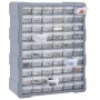 Multi-drawer organizer with 60 drawers 38x16x47.5 cm by vidaXL, Toolboxes - Ref: Foro24-147588, Price: 58,09 €, Discount: %