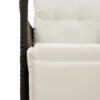 Mesita y sillas con cojines 3 piezas ratán sintético negro de , Conjuntos de jardín - Ref: Foro24-365673, Precio: 226,42 €, D...