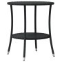 Mesita y sillas con cojines 3 piezas ratán sintético negro de , Conjuntos de jardín - Ref: Foro24-365678, Precio: 243,59 €, D...