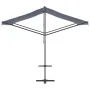 Toldo de pie tela y acero azul y blanco 300x300 cm de , Sombrillas - Ref: Foro24-368931, Precio: 241,48 €, Descuento: %