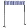 Toldo de pie tela y acero azul y blanco 300x300 cm de , Sombrillas - Ref: Foro24-368931, Precio: 241,48 €, Descuento: %