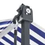 Toldo de pie tela y acero azul y blanco 300x300 cm de , Sombrillas - Ref: Foro24-368931, Precio: 241,48 €, Descuento: %