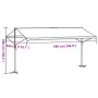Toldo de pie tela y acero azul y blanco 500x300 cm de , Sombrillas - Ref: Foro24-368933, Precio: 304,62 €, Descuento: %