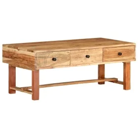 Mesa de centro madera maciza de acacia 100x50x40 cm de vidaXL, Mesas de centro - Ref: Foro24-322669, Precio: 109,60 €, Descue...