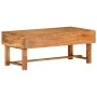 Mesa de centro madera maciza de acacia 100x50x40 cm de vidaXL, Mesas de centro - Ref: Foro24-322669, Precio: 109,60 €, Descue...