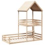 Cama con techo madera maciza de pino 90x200 cm de , Camas y somieres - Ref: Foro24-3282390, Precio: 335,55 €, Descuento: %