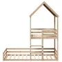 Cama con techo madera maciza de pino 90x200 cm de , Camas y somieres - Ref: Foro24-3282390, Precio: 330,67 €, Descuento: %