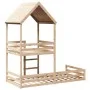Cama con techo madera maciza de pino 90x200 cm de , Camas y somieres - Ref: Foro24-3282390, Precio: 330,67 €, Descuento: %