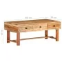Solid acacia wood coffee table 100x50x40 cm by vidaXL, Coffee table - Ref: Foro24-322669, Price: 109,60 €, Discount: %
