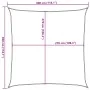 Toldo de vela cuadrado HDPE arena 160 g/m² 3x3 m de , Sombrillas - Ref: Foro24-4002021, Precio: 28,06 €, Descuento: %