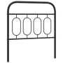 Cabecero de metal negro 90 cm de , Cabeceros y pies de cama - Ref: Foro24-377145, Precio: 33,69 €, Descuento: %