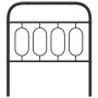 Cabecero de metal negro 90 cm de , Cabeceros y pies de cama - Ref: Foro24-377145, Precio: 33,69 €, Descuento: %
