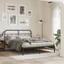 Schwarzes Metallkopfteil, 150 cm. von , Kopf- und Fußteile - Ref: Foro24-377151, Preis: 42,89 €, Rabatt: %