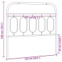 Cabecero de metal negro 107 cm de , Cabeceros y pies de cama - Ref: Foro24-377147, Precio: 37,64 €, Descuento: %