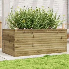 Jardinera de madera de pino impregnada 110x60x46 cm de , Maceteros y jardineras - Ref: Foro24-3282463, Precio: 173,74 €, Desc...